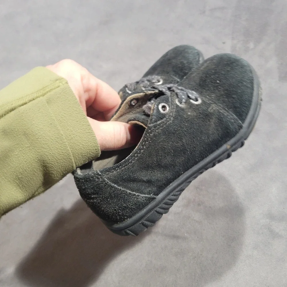 Bogs Wall Ball Lace Infants Size 8 Black Suede‎ Leather Sneakers 71587I-001